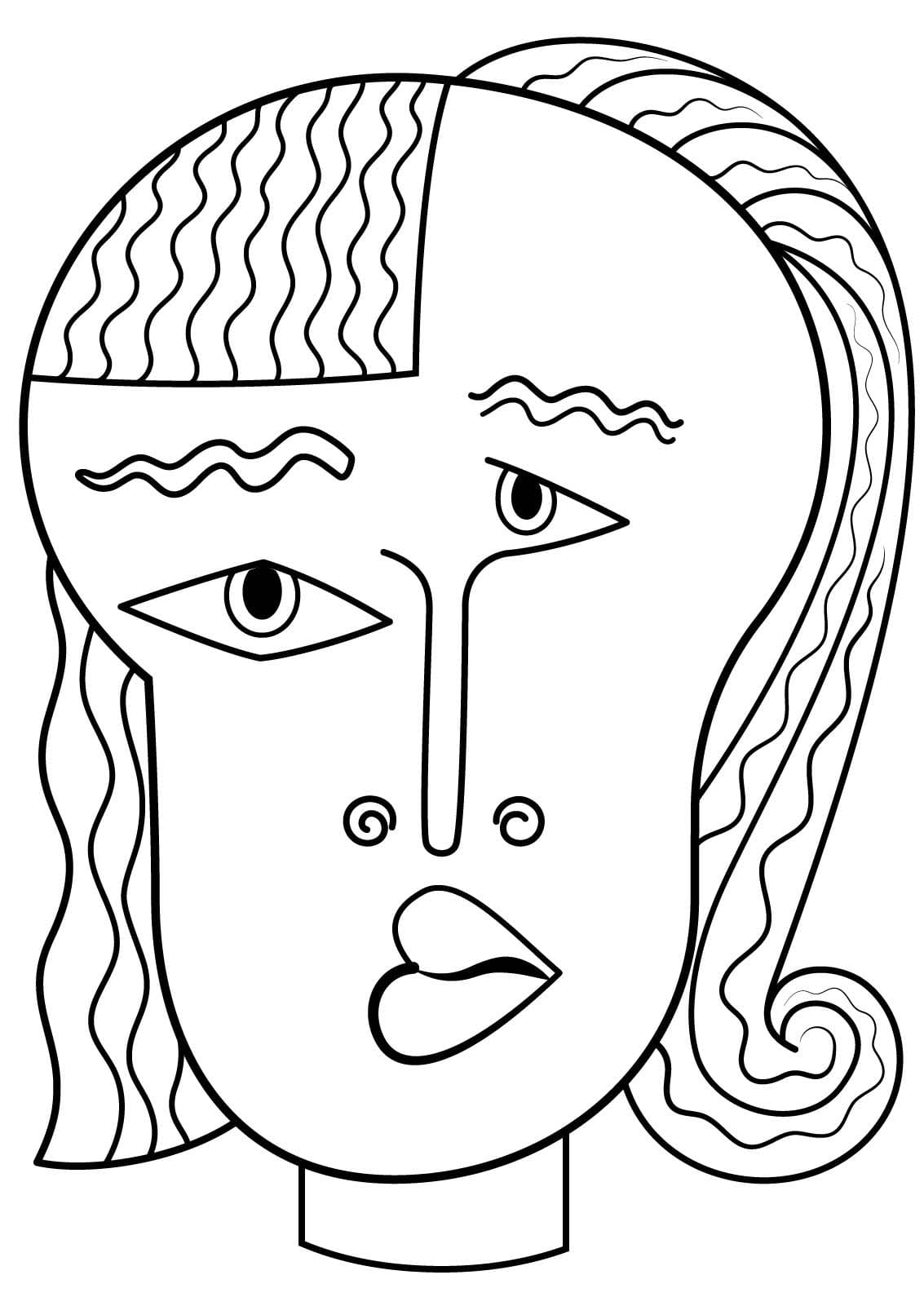 Zeichnen Picasso kostenlos für Kinder