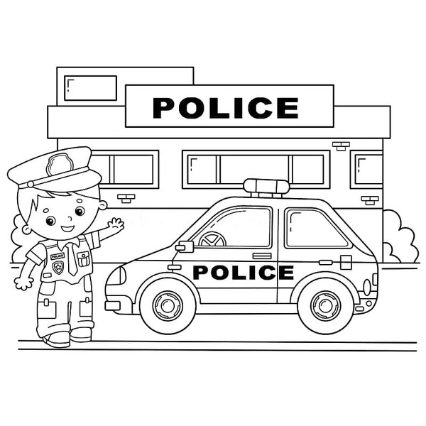 Zeichnen Polizeiwache 6