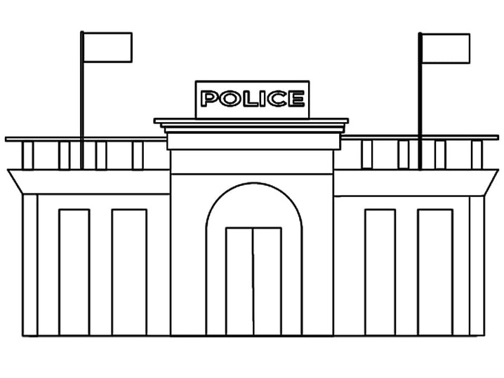 Zeichnen Polizeiwache basisch