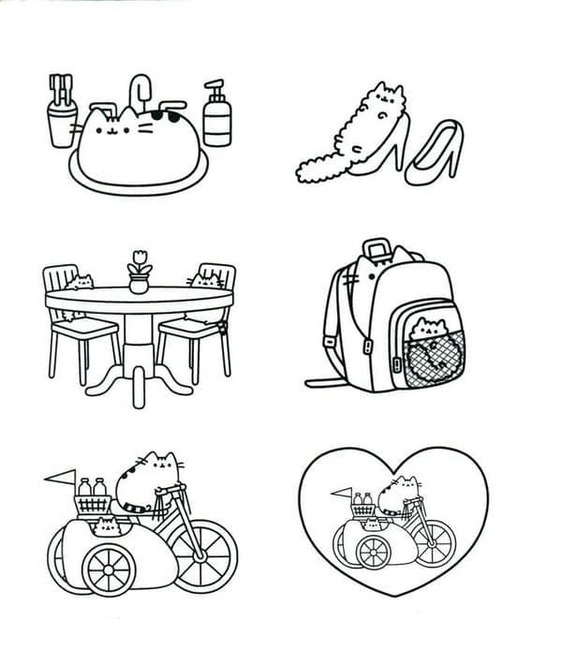 Zeichnen Pusheen schlicht
