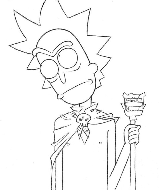 Zeichnen Rick and Morty Einfach