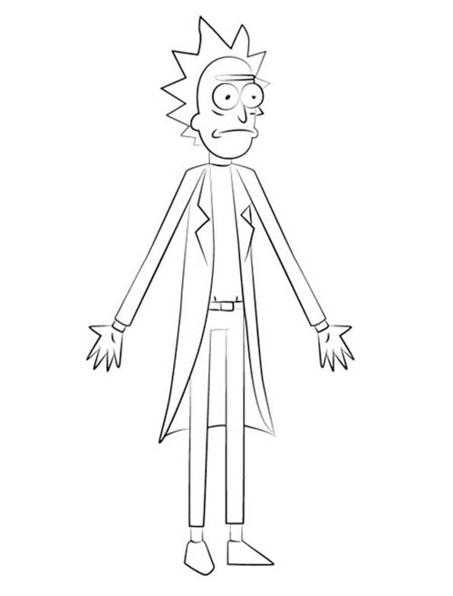 Zeichnen Rick and Morty kostenlos