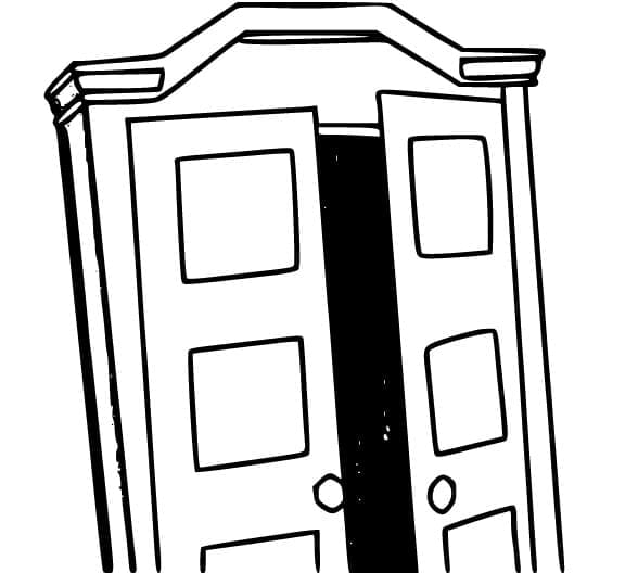 Zeichnen Roblox Doors zum Ausdrucken