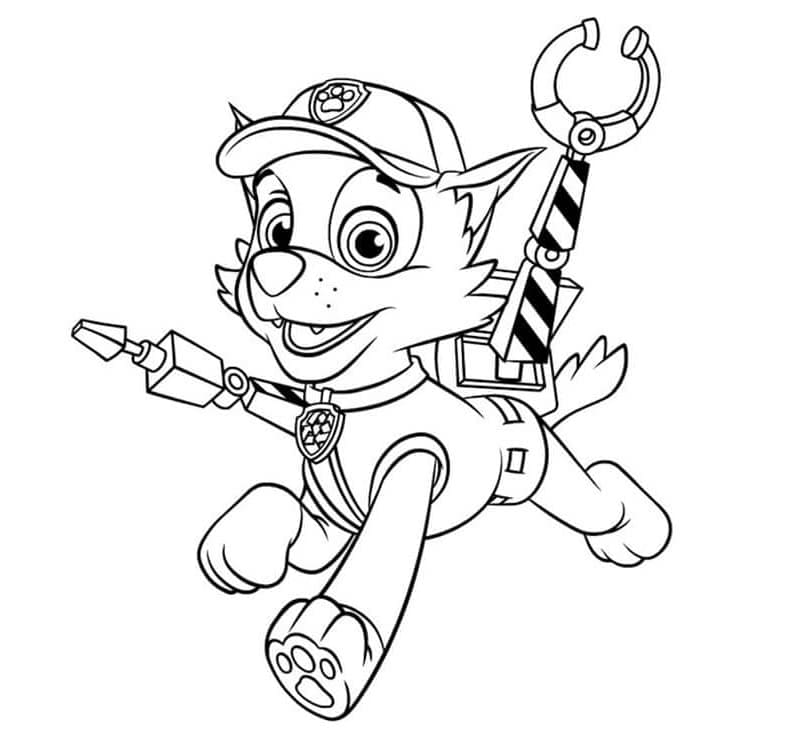 Zeichnen Rocky Paw Patrol 2