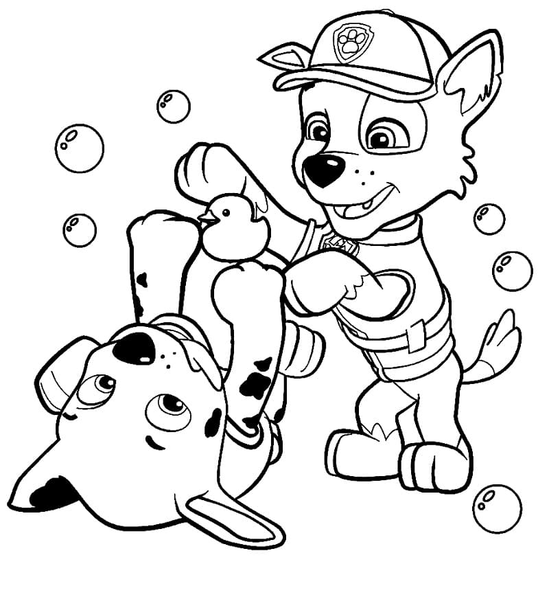 Zeichnen Rocky Paw Patrol 5