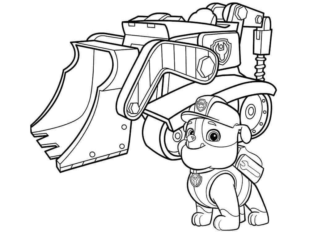 Zeichnen Rubble Paw Patrol Hübsch