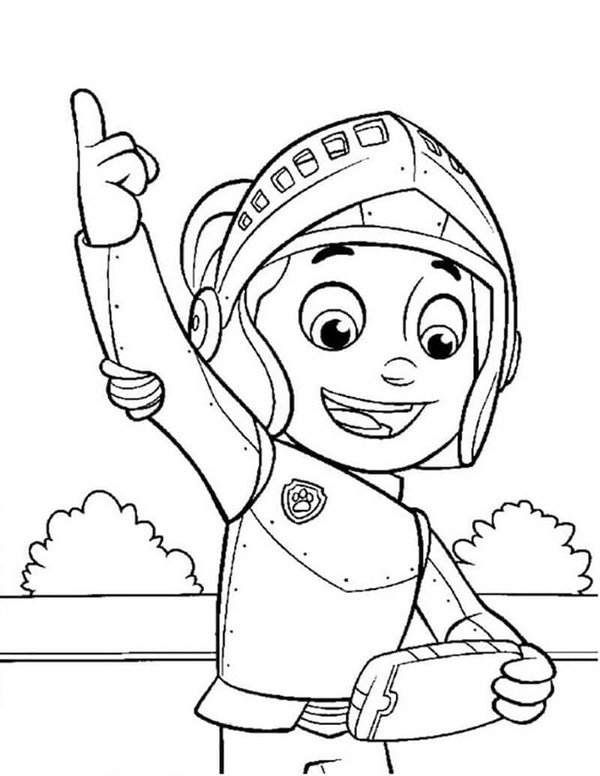 Zeichnen Ryder Paw Patrol basisch