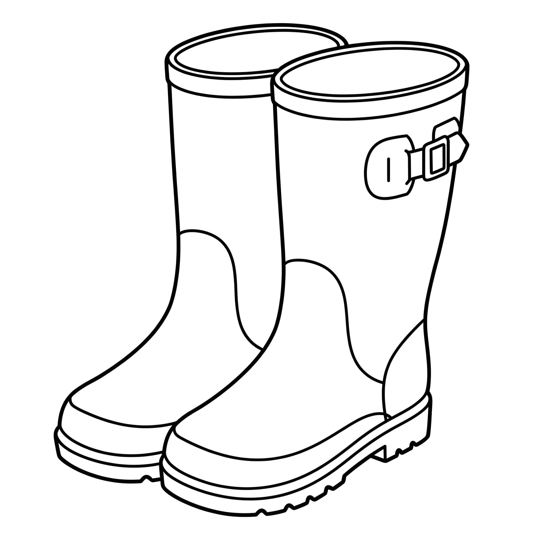 Zeichnung Bild Gummistiefel