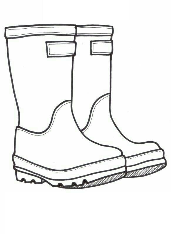 Zeichnung Gummistiefel 2