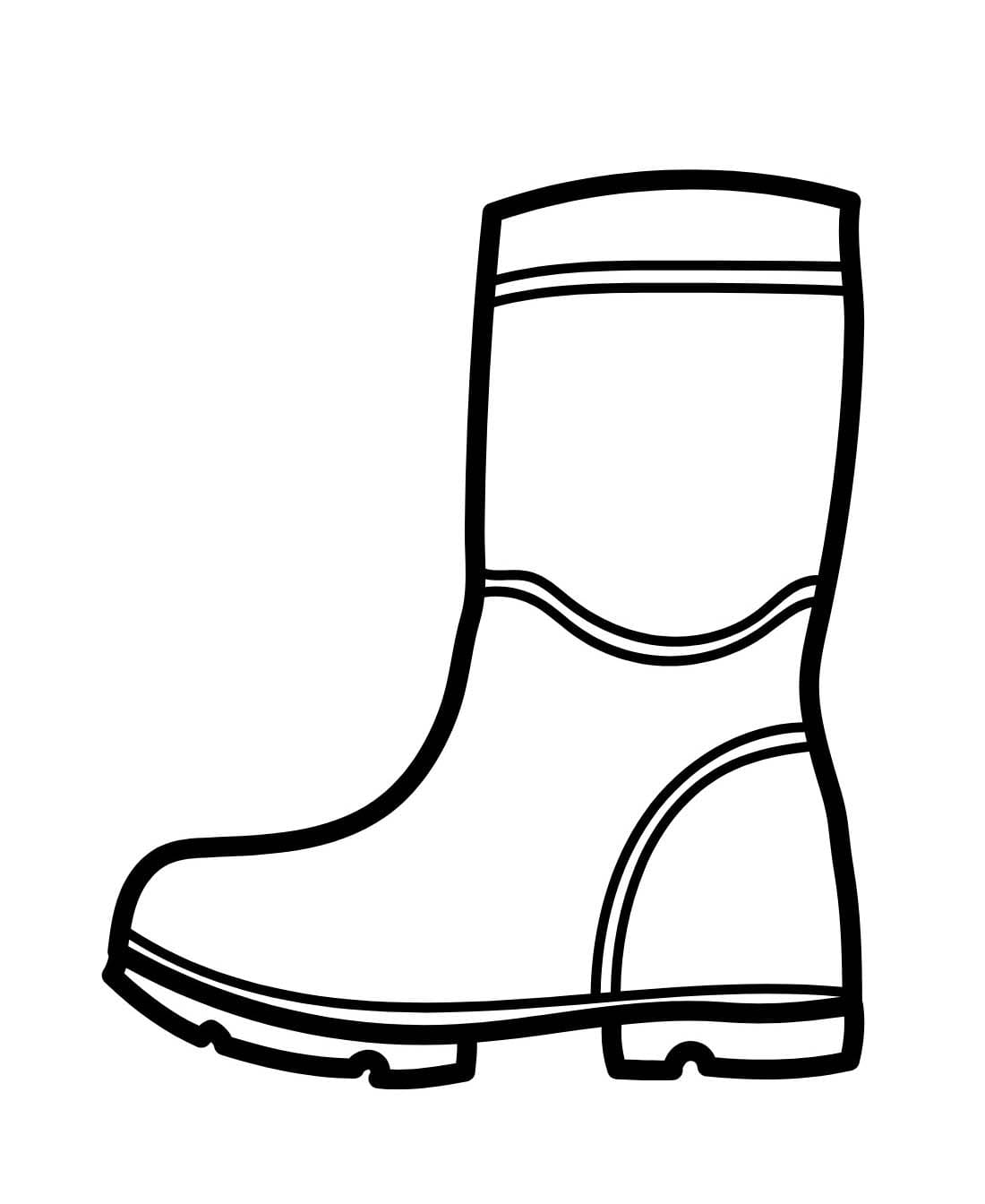 Zeichnung Gummistiefel 3
