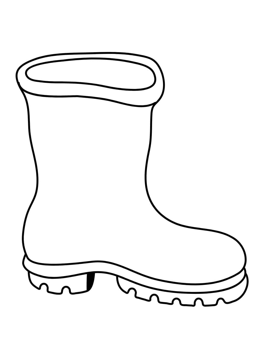 Zeichnung Gummistiefel 4