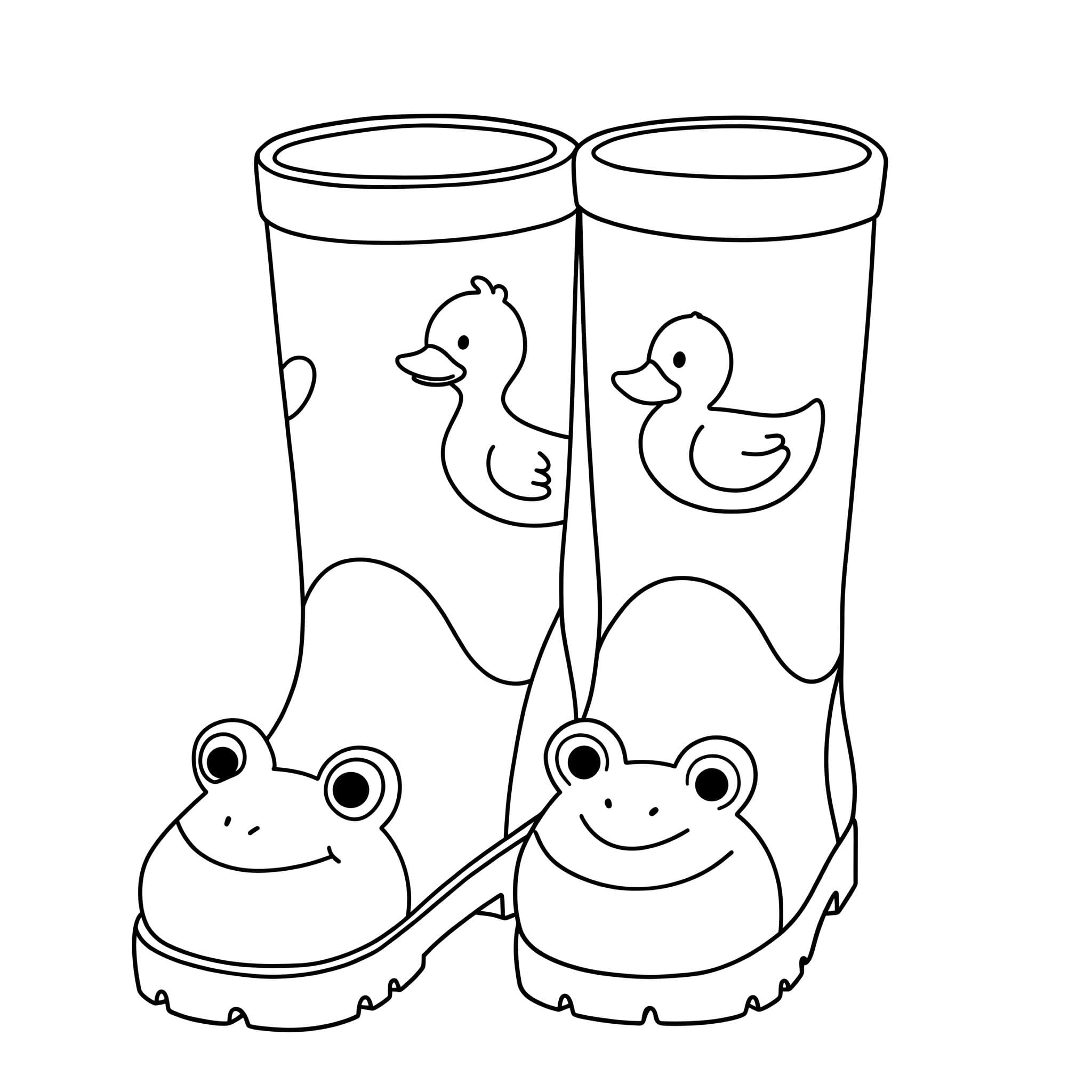 Zeichnung Gummistiefel Niedlich