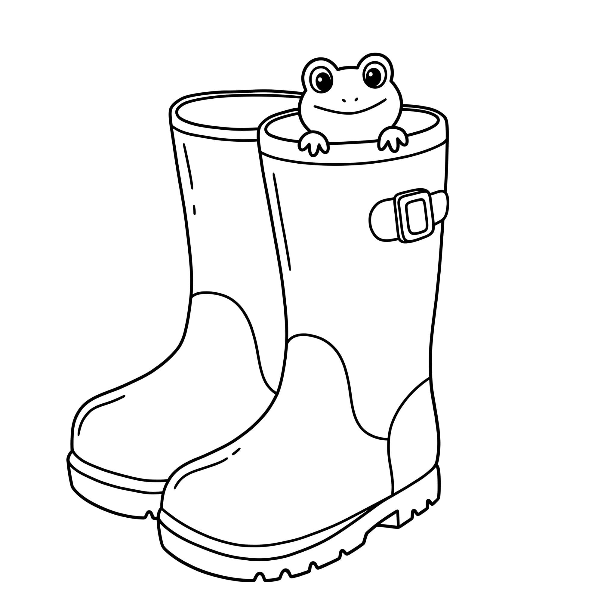Zeichnung Gummistiefel für Kinder