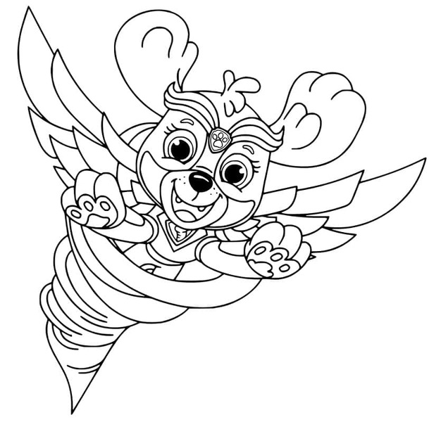 Zeichnung von Skye Paw Patrol 5