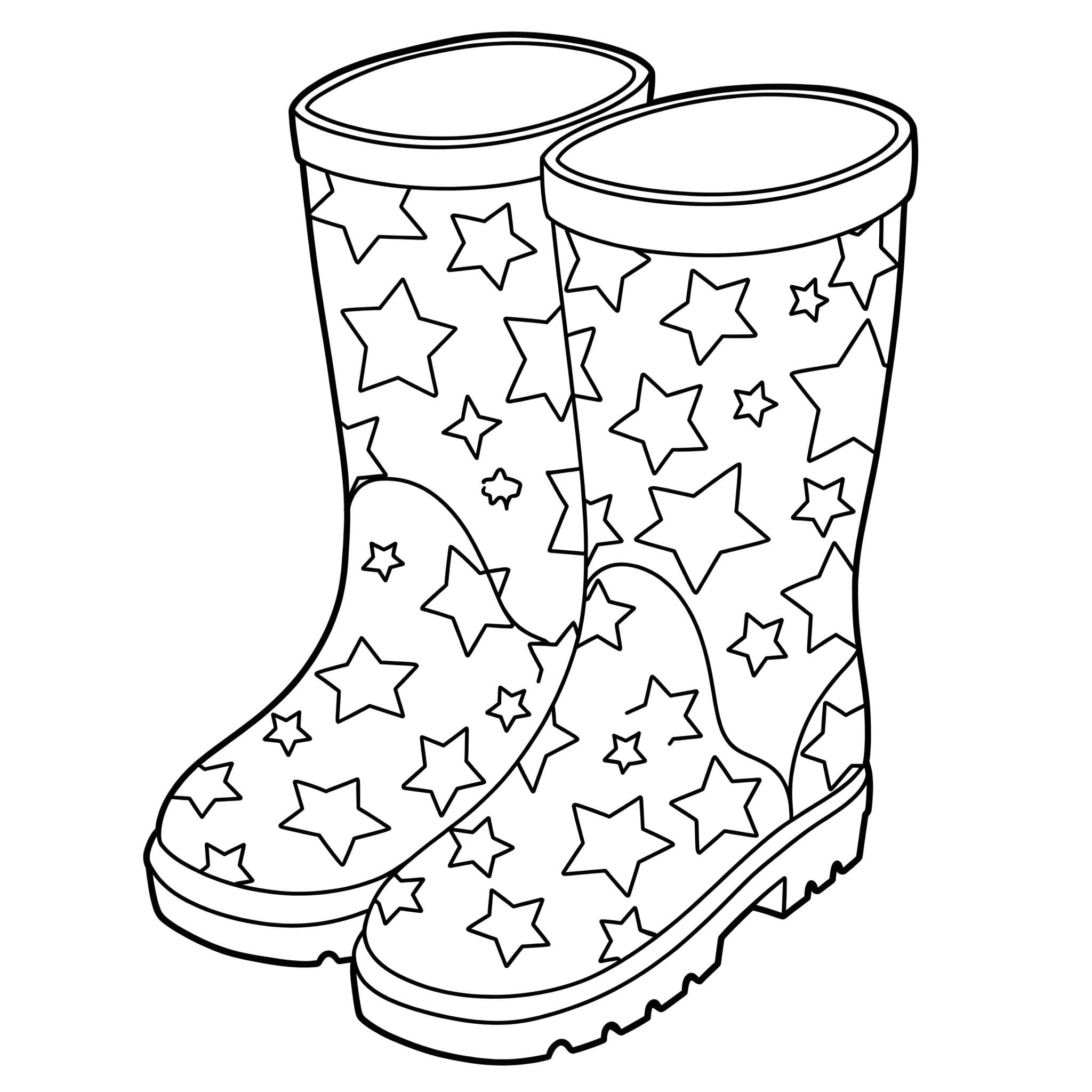 Zum Ausdrucken Gummistiefel
