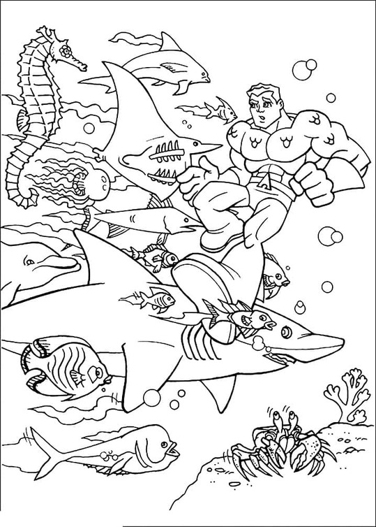Aquaman einfach bei Kindern