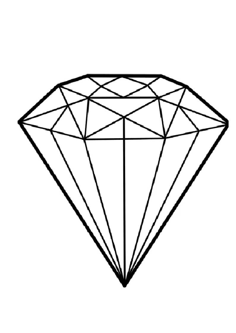Diamant zum Ausdrucken für Kinder