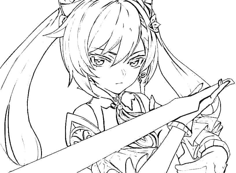 Genshin Impact zum Ausdrucken