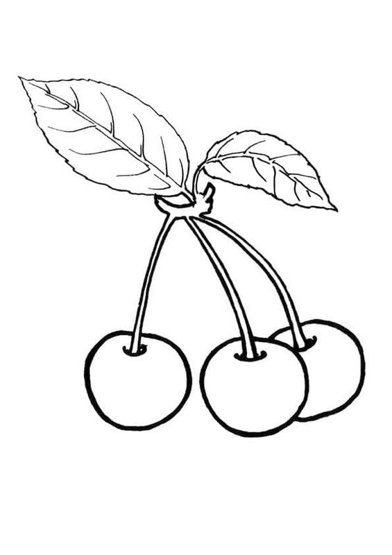Kirsche zum Ausdrucken für Kinder