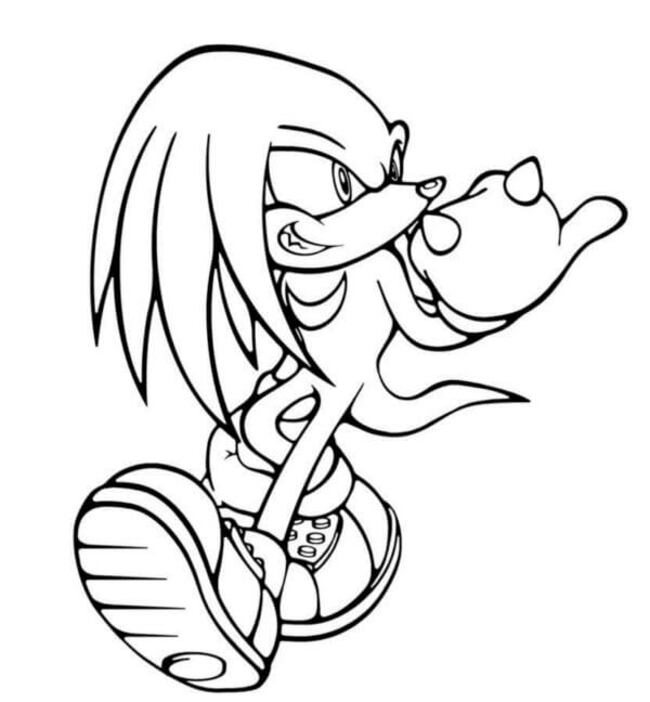 Knuckles druckbare basisch