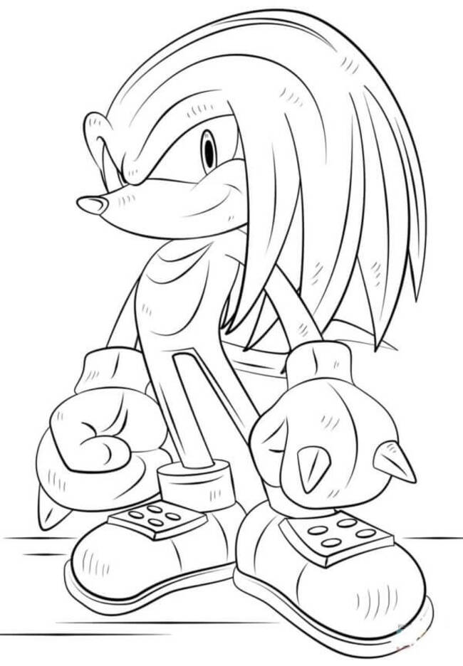Knuckles druckbare einfach
