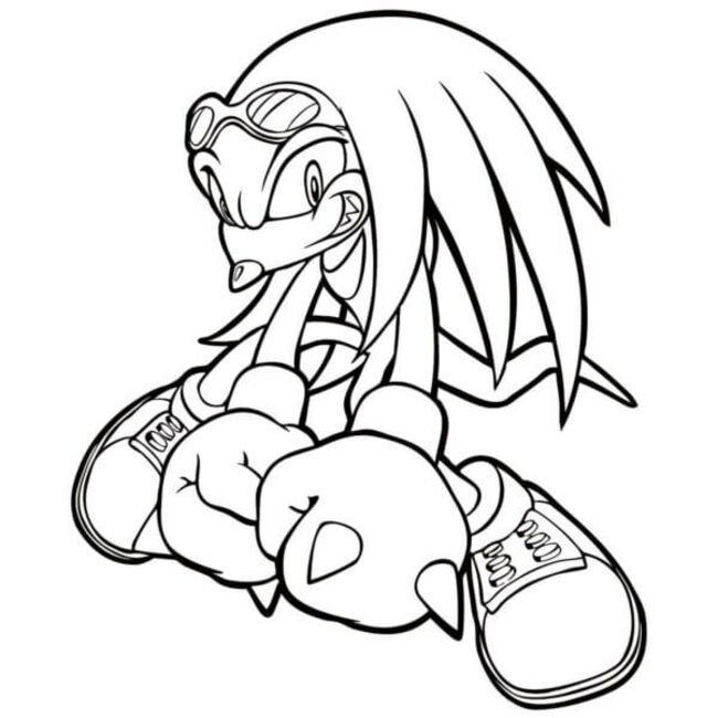Knuckles zum Ausdrucken für Kinder