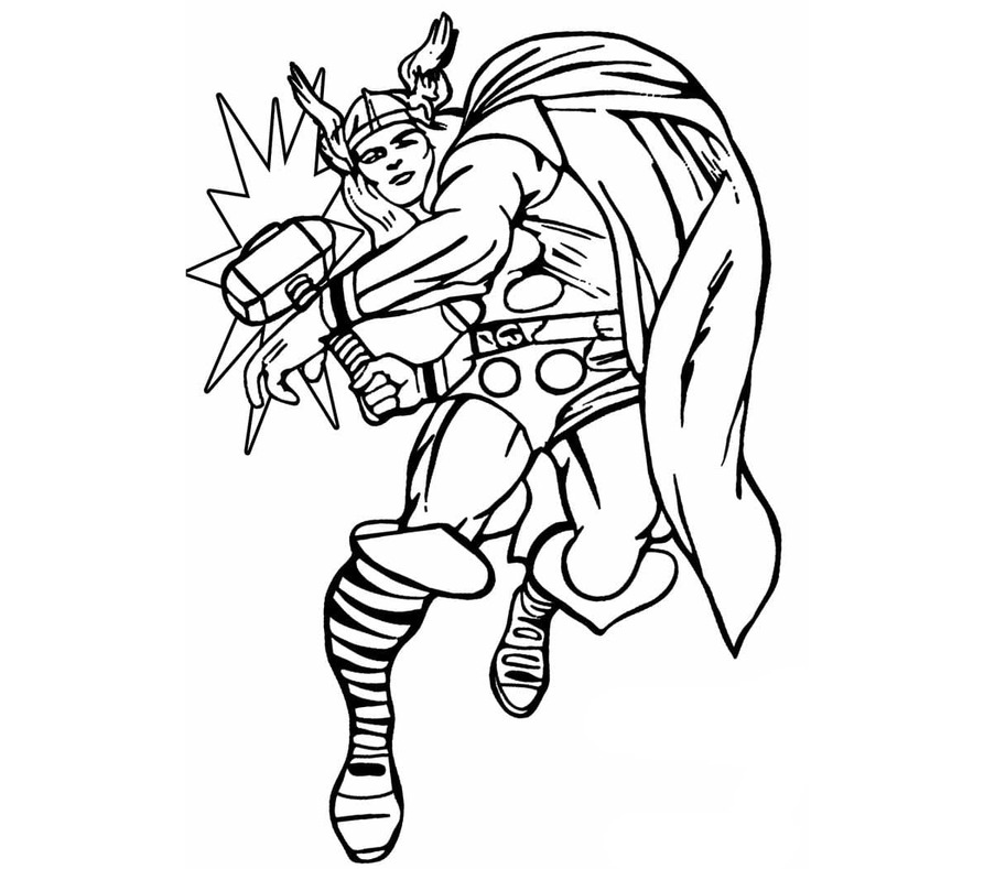 Kostenlos druckbar Thor