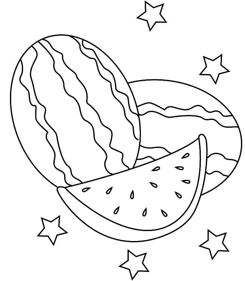 Kostenlos druckbar Wassermelone