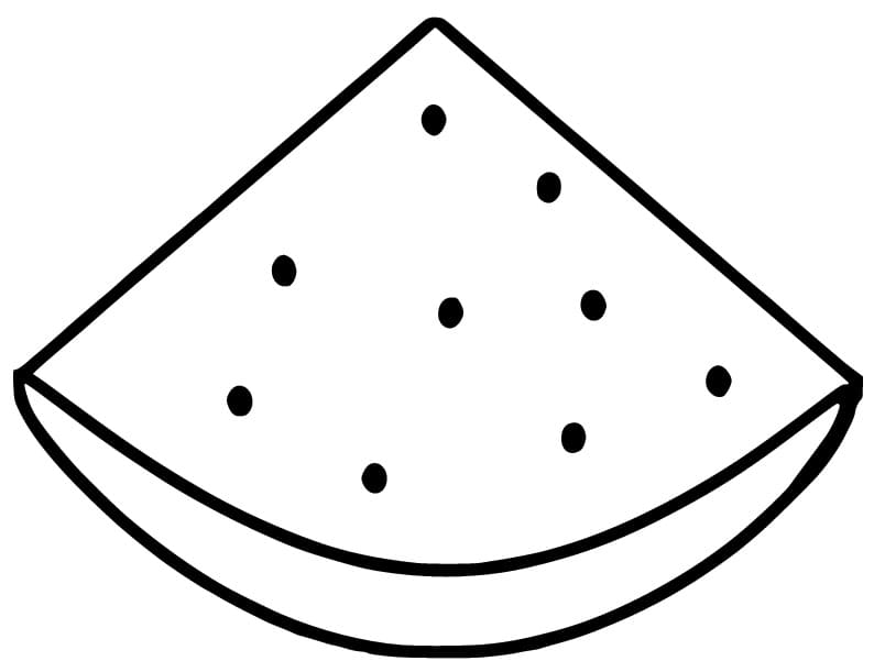 Wassermelone zum Ausdrucken