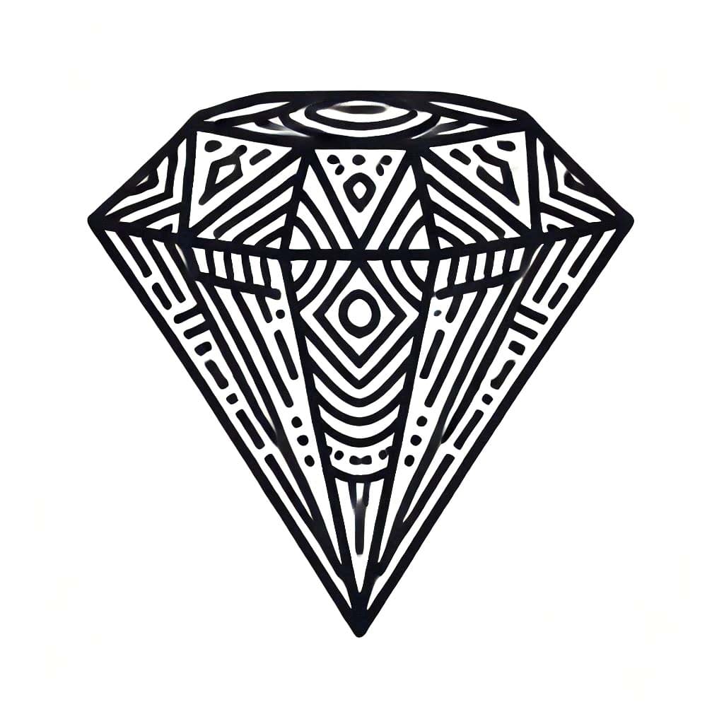 Zeichnen Diamant 3
