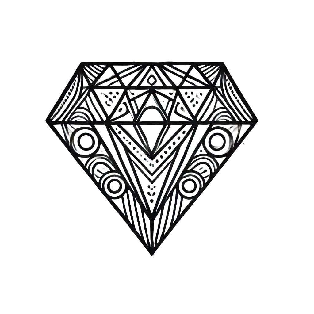 Zeichnen Diamant 6