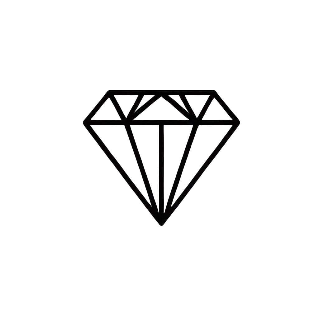 Zeichnen Diamant druckbar