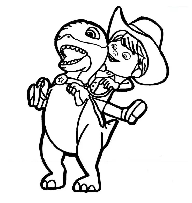 Zeichnen Dino Ranch 1
