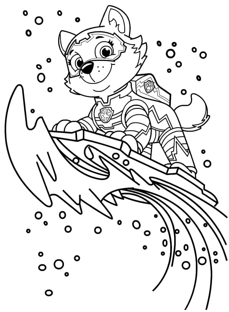 Zeichnen Everest Paw Patrol 14