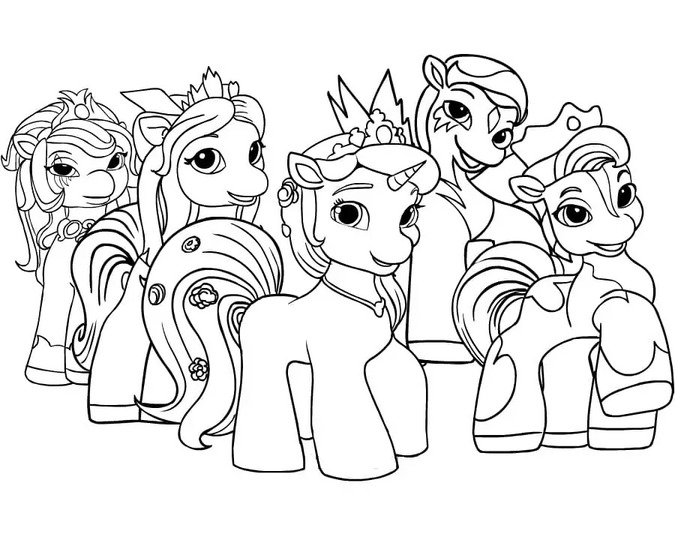 Ausmalbilder Filly Pferdchen