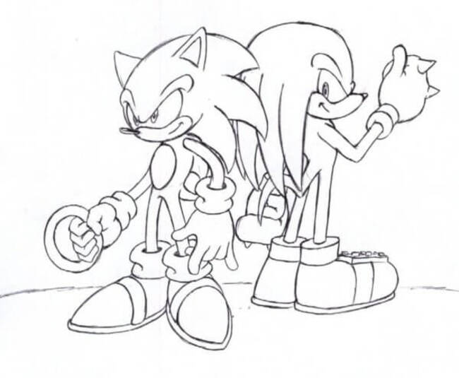 Zeichnen Knuckles 1