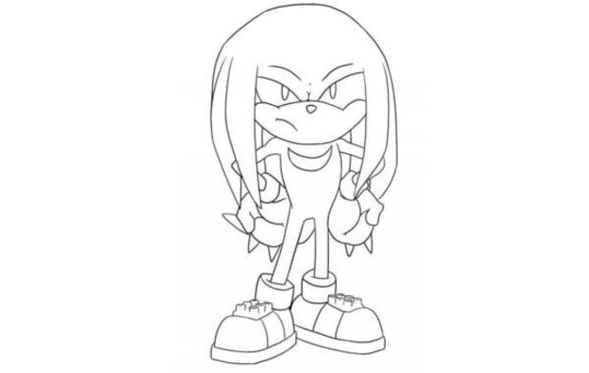 Zeichnen Knuckles 6