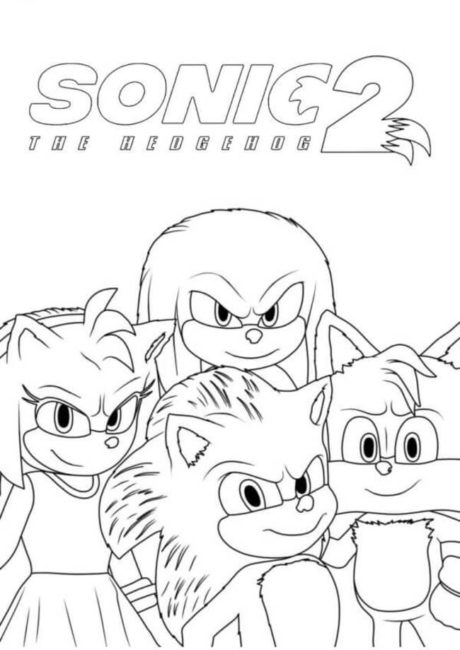 Zeichnen Knuckles druckbar