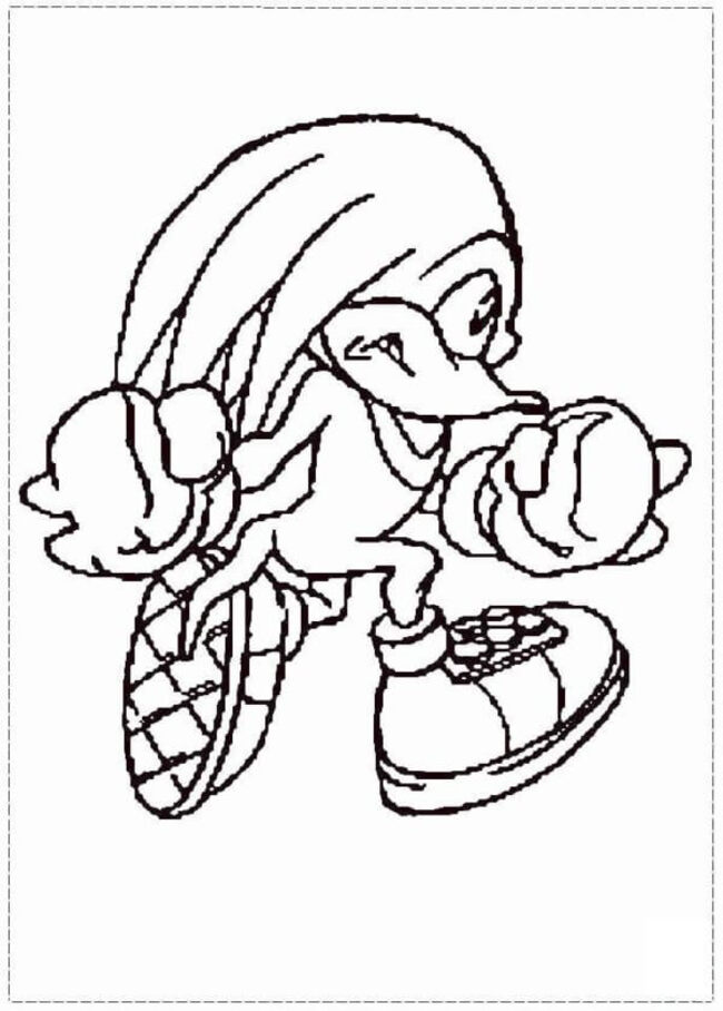 Zeichnen Knuckles schlicht