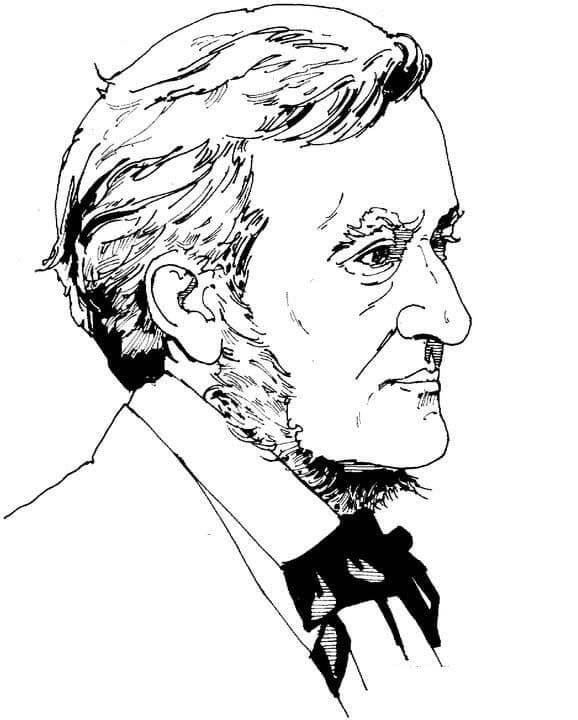 Zeichnen Richard Wagner