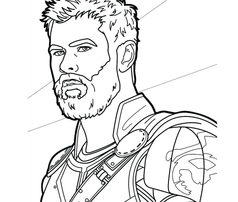 Zeichnen Thor aus Marvel
