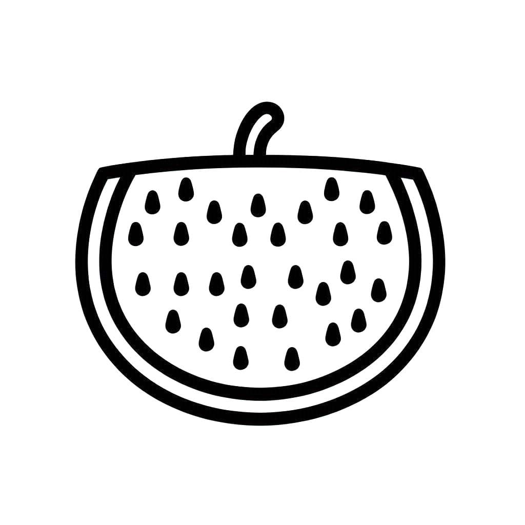 Zeichnen Wassermelone kostenlos druckbar