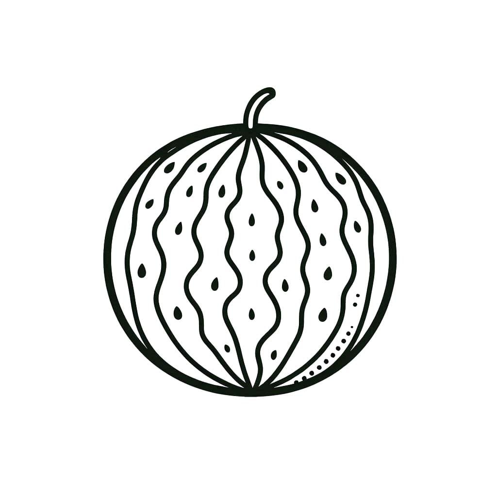 Zeichnen Wassermelone kostenlos