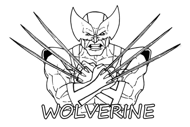 Zeichnen Wolverine kostenlos basisch