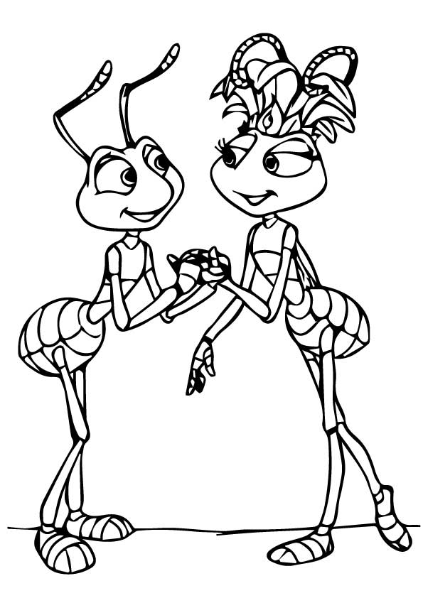 Couple Of Ants para colorir