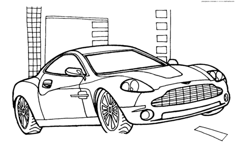 Aston Martin Vanquish para colorir