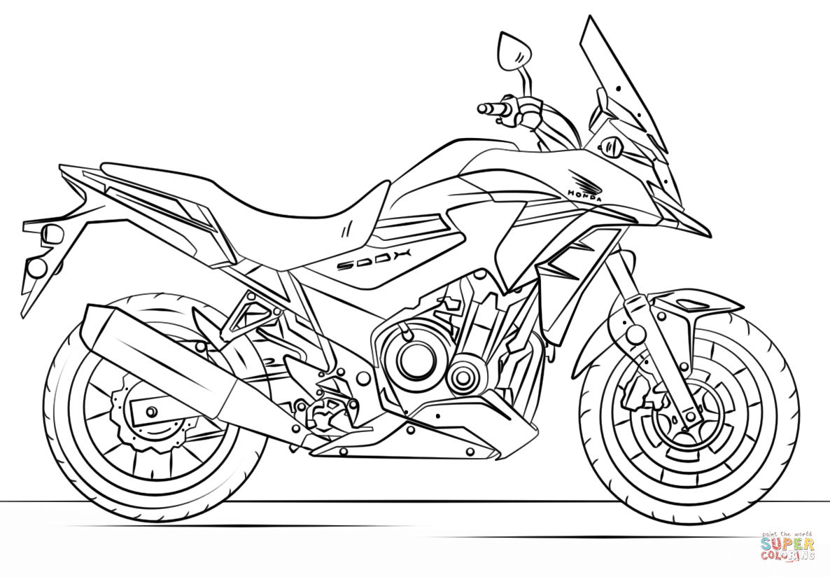 Racing Motorcycle para colorir