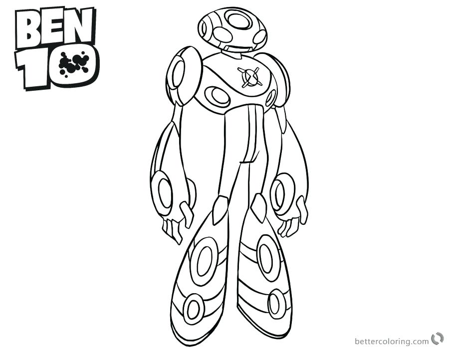 Ben 10 In Echo Form para colorir