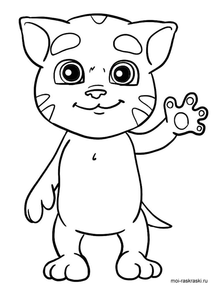 The Cutest Baby Talking Tom para colorir