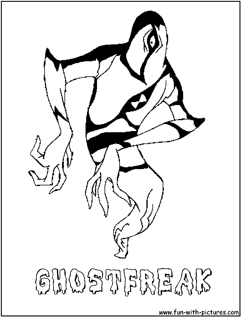 Creepy Ghostfreak para colorir